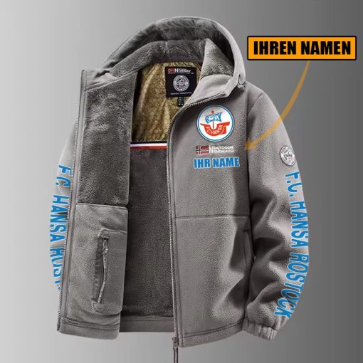 FC Hansa Rostock – Winter Zip Hoodie Neue Edition mit Ihrem Namen FC Hansa Rostock – Winter Zip Hoodie Neue Edition mit Ihrem Namen
