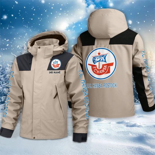 FC Hansa Rostock – Outdoorjacke Sportlicher Stil mit Ihrem Namen FC Hansa Rostock – Outdoorjacke Sportlicher Stil mit Ihrem Namen