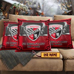 FC Ingolstadt 04 – Individueller Name im neuen Design, Kissen mit Füllung