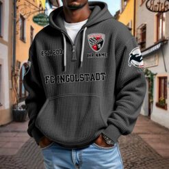 FC Ingolstadt 04 – Waffel-Hoodie neue Version mit Ihrem Namen