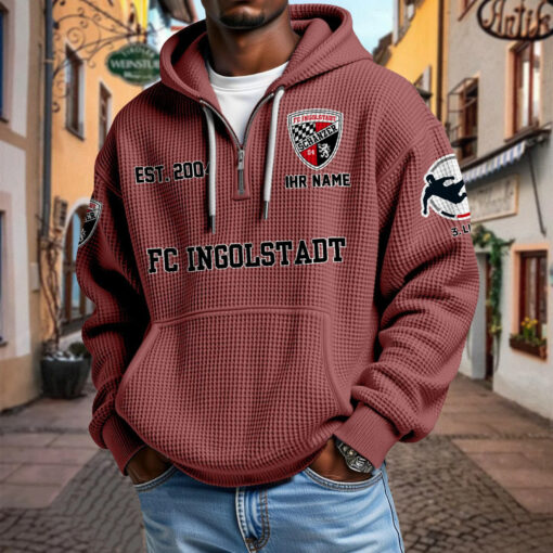 FC Ingolstadt 04 – Waffel-Hoodie neue Version mit Ihrem Namen FC Ingolstadt 04 – Waffel-Hoodie neue Version mit Ihrem Namen