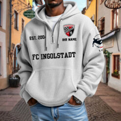 FC Ingolstadt 04 – Waffel-Hoodie neue Version mit Ihrem Namen