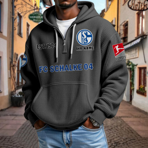 FC Schalke 04 – Waffel-Hoodie neue Version mit Ihrem Namen FC Schalke 04 – Waffel-Hoodie neue Version mit Ihrem Namen