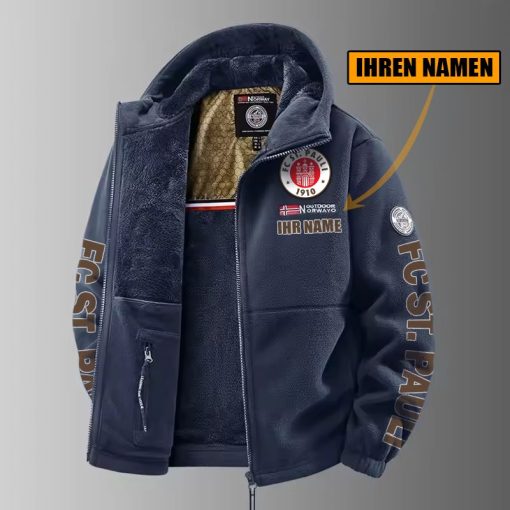 FC St. Pauli – Winter Zip Hoodie Neue Edition mit Ihrem Namen FC St. Pauli – Winter Zip Hoodie Neue Edition mit Ihrem Namen