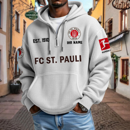 FC St. Pauli – Waffel-Hoodie neue Version mit Ihrem Namen FC St. Pauli – Waffel-Hoodie neue Version mit Ihrem Namen