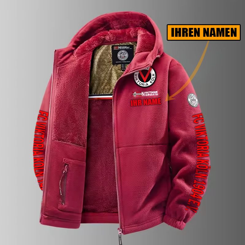 FC Viktoria Köln – Winter Zip Hoodie Neue Edition mit Ihrem Namen FC Viktoria Köln – Winter Zip Hoodie Neue Edition mit Ihrem Namen