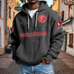 Fortuna Düsseldorf – Waffel-Hoodie neue Version mit Ihrem Namen