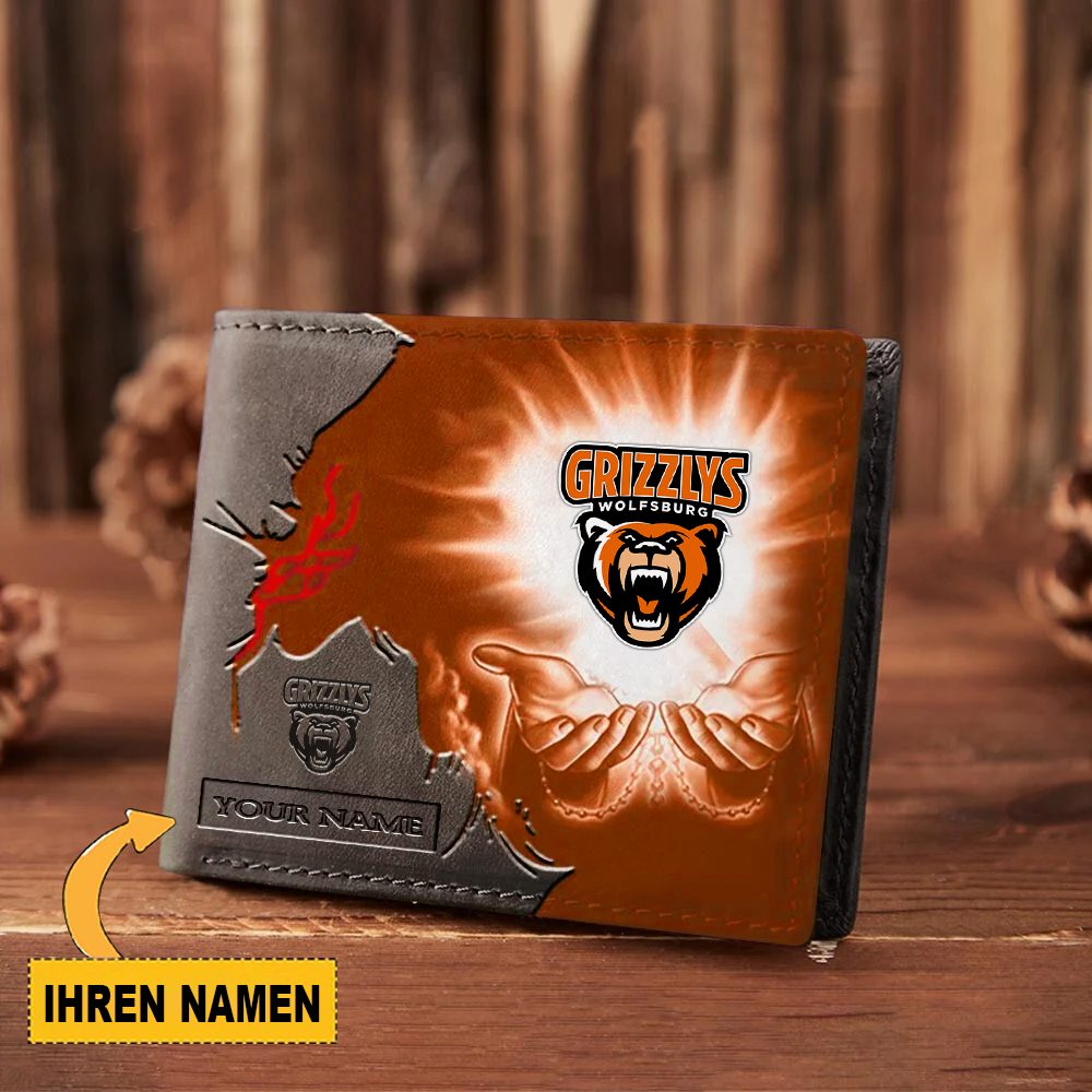 Grizzlys Wolfsburg Individueller Name Sonderausgabe Geldbörse Grizzlys Wolfsburg Individueller Name Sonderausgabe Geldbörse