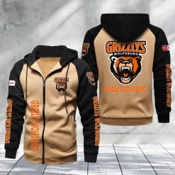 Grizzlys Wolfsburg Raglan Zip Hoodie – Sonderausgabe