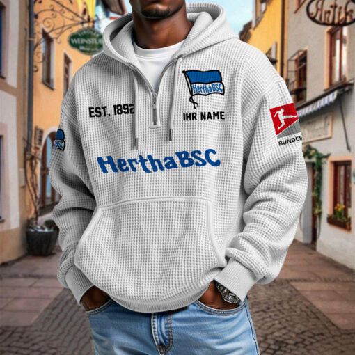 Hertha BSC – Waffel-Hoodie neue Version mit Ihrem Namen Hertha BSC – Waffel-Hoodie neue Version mit Ihrem Namen