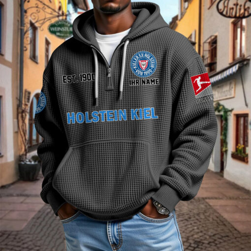Holstein Kiel – Waffel-Hoodie neue Version mit Ihrem Namen Holstein Kiel – Waffel-Hoodie neue Version mit Ihrem Namen