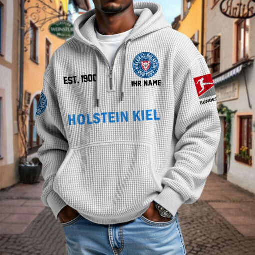 Holstein Kiel – Waffel-Hoodie neue Version mit Ihrem Namen Holstein Kiel – Waffel-Hoodie neue Version mit Ihrem Namen