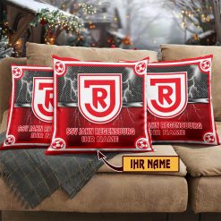 Jahn Regensburg – Individueller Name im neuen Design, Kissen mit Füllung