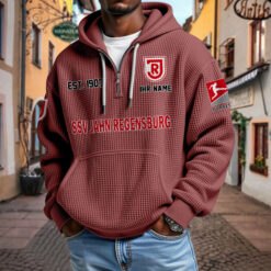 Jahn Regensburg – Waffel-Hoodie neue Version mit Ihrem Namen