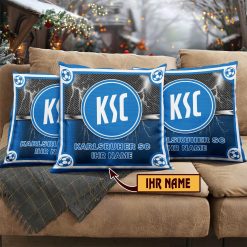 Karlsruher SC – Individueller Name im neuen Design, Kissen mit Füllung