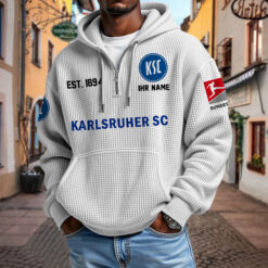 Karlsruher SC – Waffel-Hoodie neue Version mit Ihrem Namen