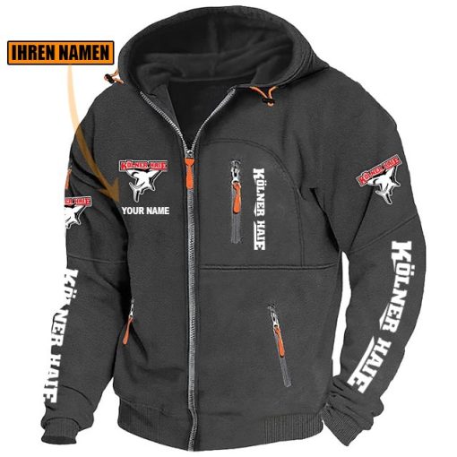 Kölner Haie Individueller Name Neue Version Zip-Up-Jacke Kölner Haie Individueller Name Neue Version Zip-Up-Jacke