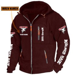 Kölner Haie Individueller Name Neue Version Zip-Up-Jacke
