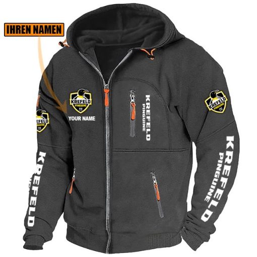 Krefeld Pinguine Individueller Name Neue Version Zip-Up-Jacke Krefeld Pinguine Individueller Name Neue Version Zip-Up-Jacke