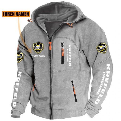 Krefeld Pinguine Individueller Name Neue Version Zip-Up-Jacke Krefeld Pinguine Individueller Name Neue Version Zip-Up-Jacke