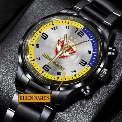 Lausitzer Füchse Individueller Name Stahluhr