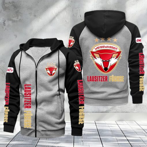 Lausitzer Füchse Raglan Zip Hoodie – Sonderausgabe Lausitzer Füchse Raglan Zip Hoodie – Sonderausgabe