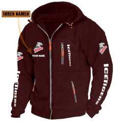Nürnberg Ice Tigers Individueller Name Neue Version Zip-Up-Jacke
