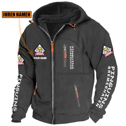 Pinguins Bremerhaven Individueller Name Neue Version Zip-Up-Jacke Pinguins Bremerhaven Individueller Name Neue Version Zip-Up-Jacke