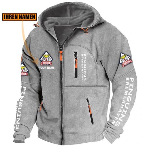 Pinguins Bremerhaven Individueller Name Neue Version Zip-Up-Jacke Pinguins Bremerhaven Individueller Name Neue Version Zip-Up-Jacke