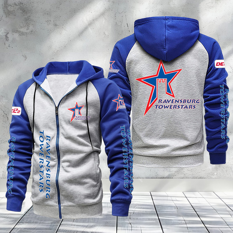 Ravensburg Towerstars Raglan Zip Hoodie – Sonderausgabe Ravensburg Towerstars Raglan Zip Hoodie – Sonderausgabe