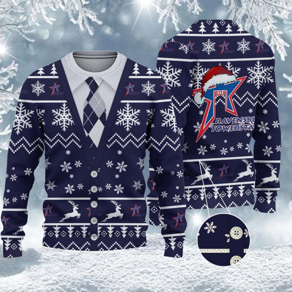 Ravensburg Towerstars Neuer Stil Weihnachtspullover Ravensburg Towerstars Neuer Stil Weihnachtspullover