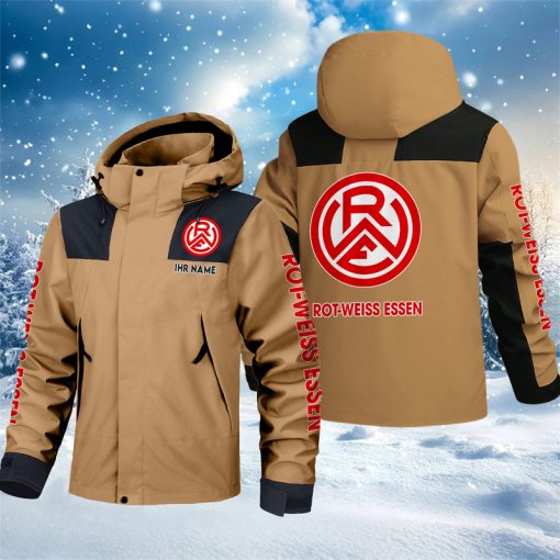 Rot-Weiss Essen – Outdoorjacke Sportlicher Stil mit Ihrem Namen Rot-Weiss Essen – Outdoorjacke Sportlicher Stil mit Ihrem Namen