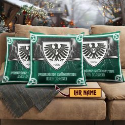 SC Preußen Münster – Individueller Name im neuen Design, Kissen mit Füllung