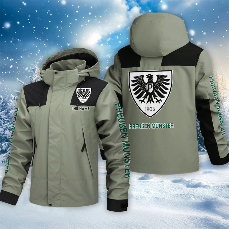 SC Preußen Münster – Outdoorjacke Sportlicher Stil mit Ihrem Namen SC Preußen Münster – Outdoorjacke Sportlicher Stil mit Ihrem Namen
