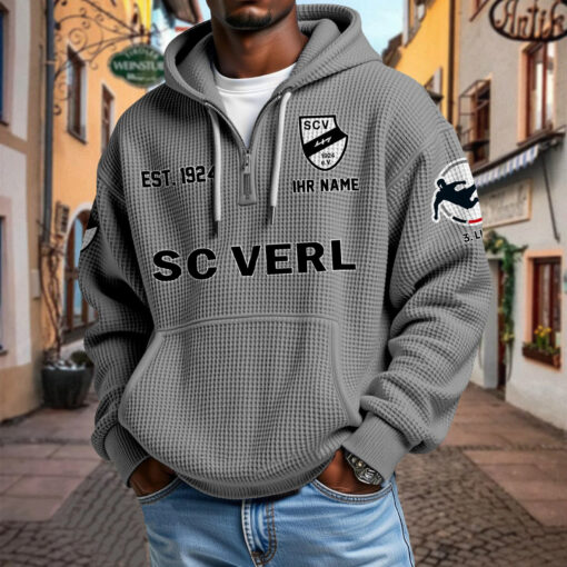 SC Verl – Waffel-Hoodie neue Version mit Ihrem Namen SC Verl – Waffel-Hoodie neue Version mit Ihrem Namen