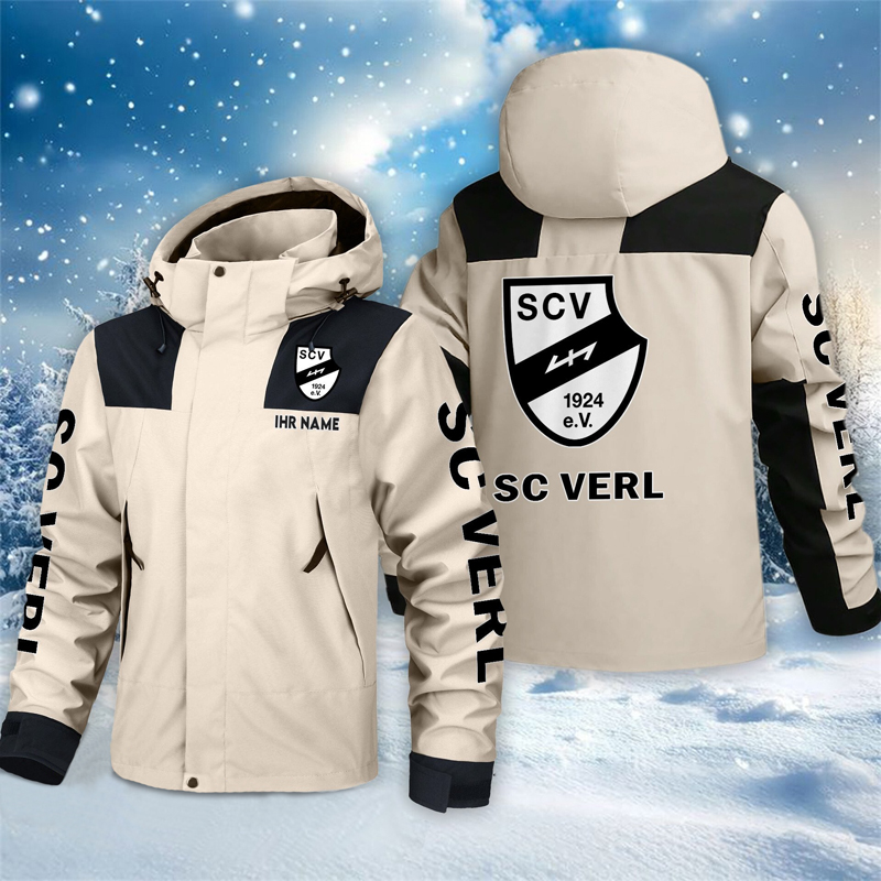 SC Verl – Outdoorjacke Sportlicher Stil mit Ihrem Namen SC Verl – Outdoorjacke Sportlicher Stil mit Ihrem Namen