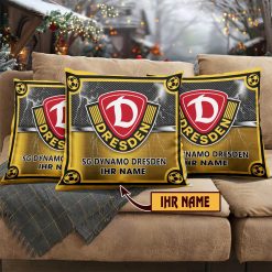 SG Dynamo Dresden – Individueller Name im neuen Design, Kissen mit Füllung