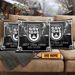 SSV Ulm 1846 – Individueller Name im neuen Design, Kissen mit Füllung