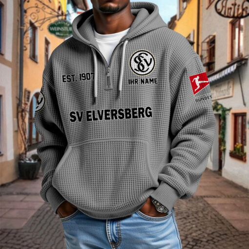 SV Elversberg – Waffel-Hoodie neue Version mit Ihrem Namen SV Elversberg – Waffel-Hoodie neue Version mit Ihrem Namen