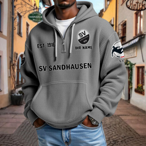 SV Sandhausen – Waffel-Hoodie neue Version mit Ihrem Namen SV Sandhausen – Waffel-Hoodie neue Version mit Ihrem Namen
