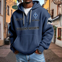 SV Waldhof Mannheim 07 – Waffel-Hoodie neue Version mit Ihrem Namen