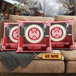SV Wehen Wiesbaden – Individueller Name im neuen Design, Kissen mit Füllung