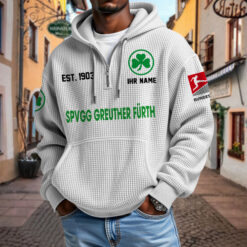 SpVgg Greuther Fürth – Waffel-Hoodie neue Version mit Ihrem Namen