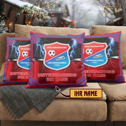 SpVgg Unterhaching – Individueller Name im neuen Design, Kissen mit Füllung