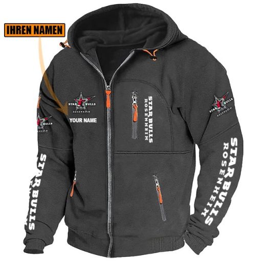 Starbulls Rosenheim Individueller Name Neue Version Zip-Up-Jacke Starbulls Rosenheim Individueller Name Neue Version Zip-Up-Jacke