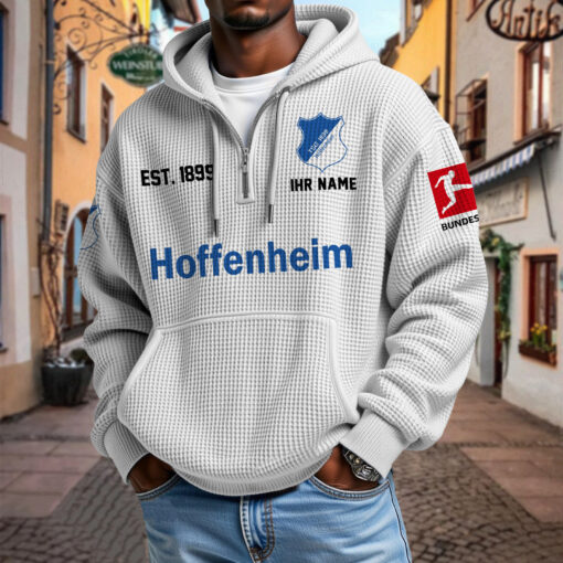 TSG 1899 Hoffenheim – Waffel-Hoodie neue Version mit Ihrem Namen TSG 1899 Hoffenheim – Waffel-Hoodie neue Version mit Ihrem Namen
