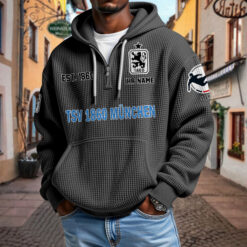 TSV 1860 München – Waffel-Hoodie neue Version mit Ihrem Namen