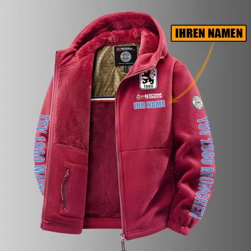 TSV 1860 München – Winter Zip Hoodie Neue Edition mit Ihrem Namen TSV 1860 München – Winter Zip Hoodie Neue Edition mit Ihrem Namen