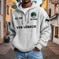 VfB Lübeck – Waffel-Hoodie neue Version mit Ihrem Namen