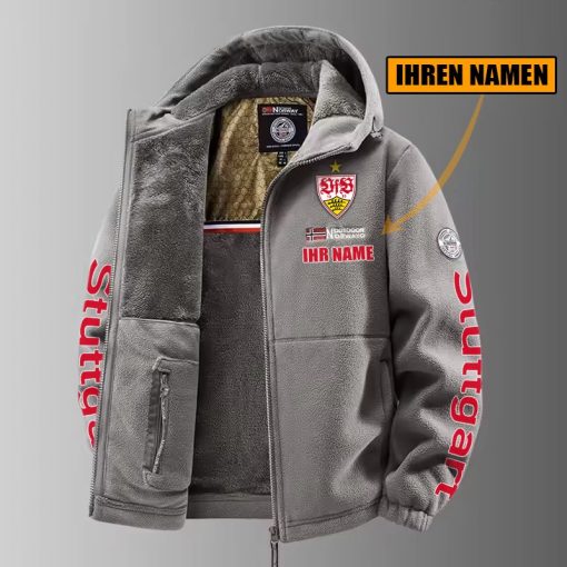 VfB Stuttgart – Winter Zip Hoodie Neue Edition mit Ihrem Namen VfB Stuttgart – Winter Zip Hoodie Neue Edition mit Ihrem Namen